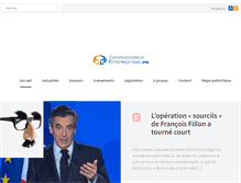 Tablet Screenshot of communication-entreprise.eu